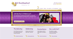 Desktop Screenshot of hetfeestkasteel.nl
